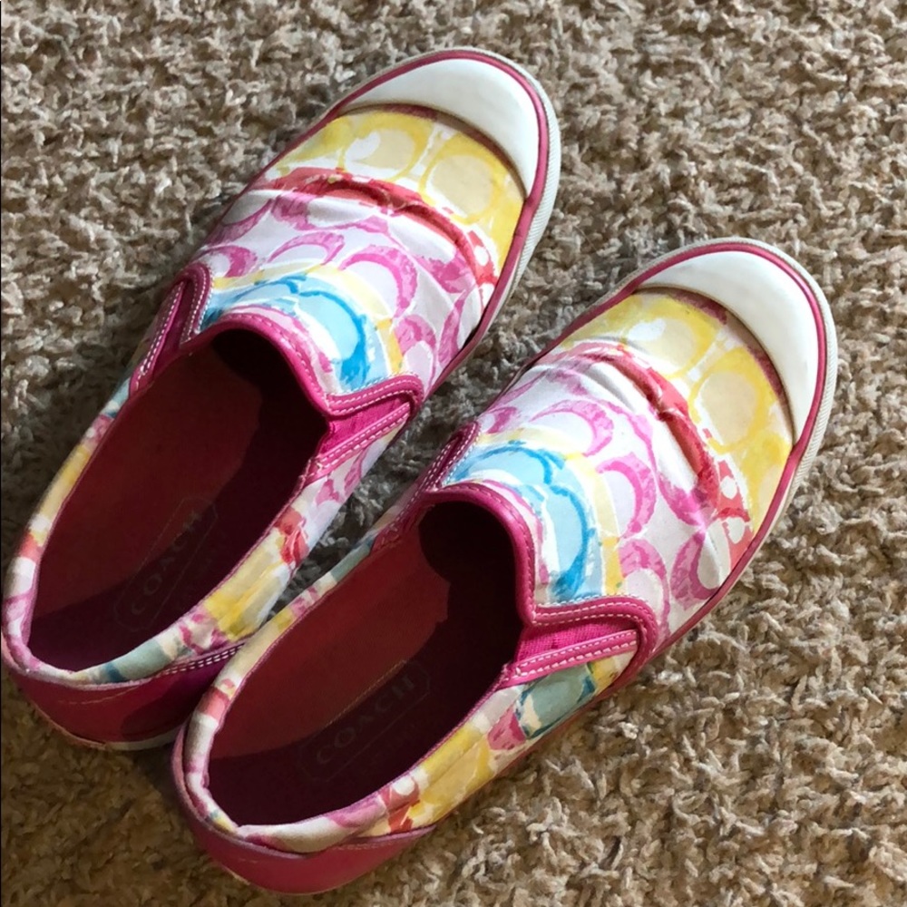 A multicolored Coach shoes!